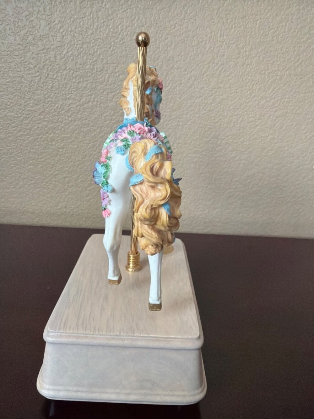 San Francisco Music Box English Garden Carousel Horse 1996 Ltd Ed 0377/4500 - Picture 7 of 16
